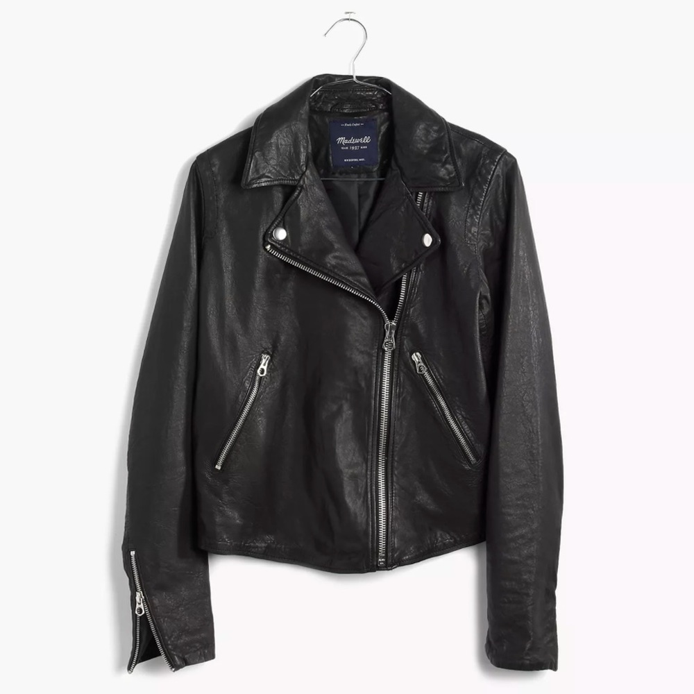 Madewell Washed Leather Motorcycle Jacket